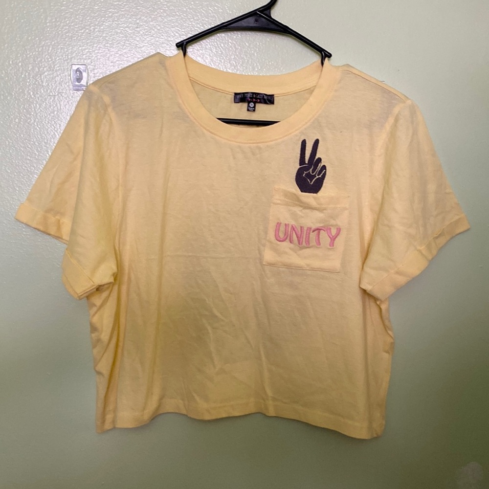 Love Peace & Lazy Days crop top